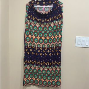 Multi color maxi skirt